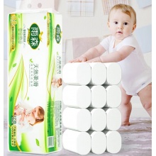 海森妇婴无芯卷纸家用卫生纸母婴适用纸巾6层加厚柔韧可水厕纸6层58g/卷*12卷[4提]